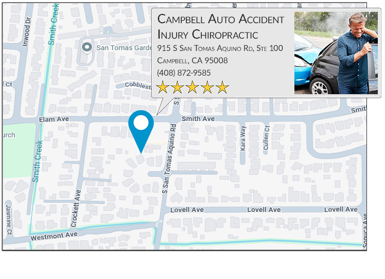 Campbell Auto Accident Injury Chiropractic on googlemap